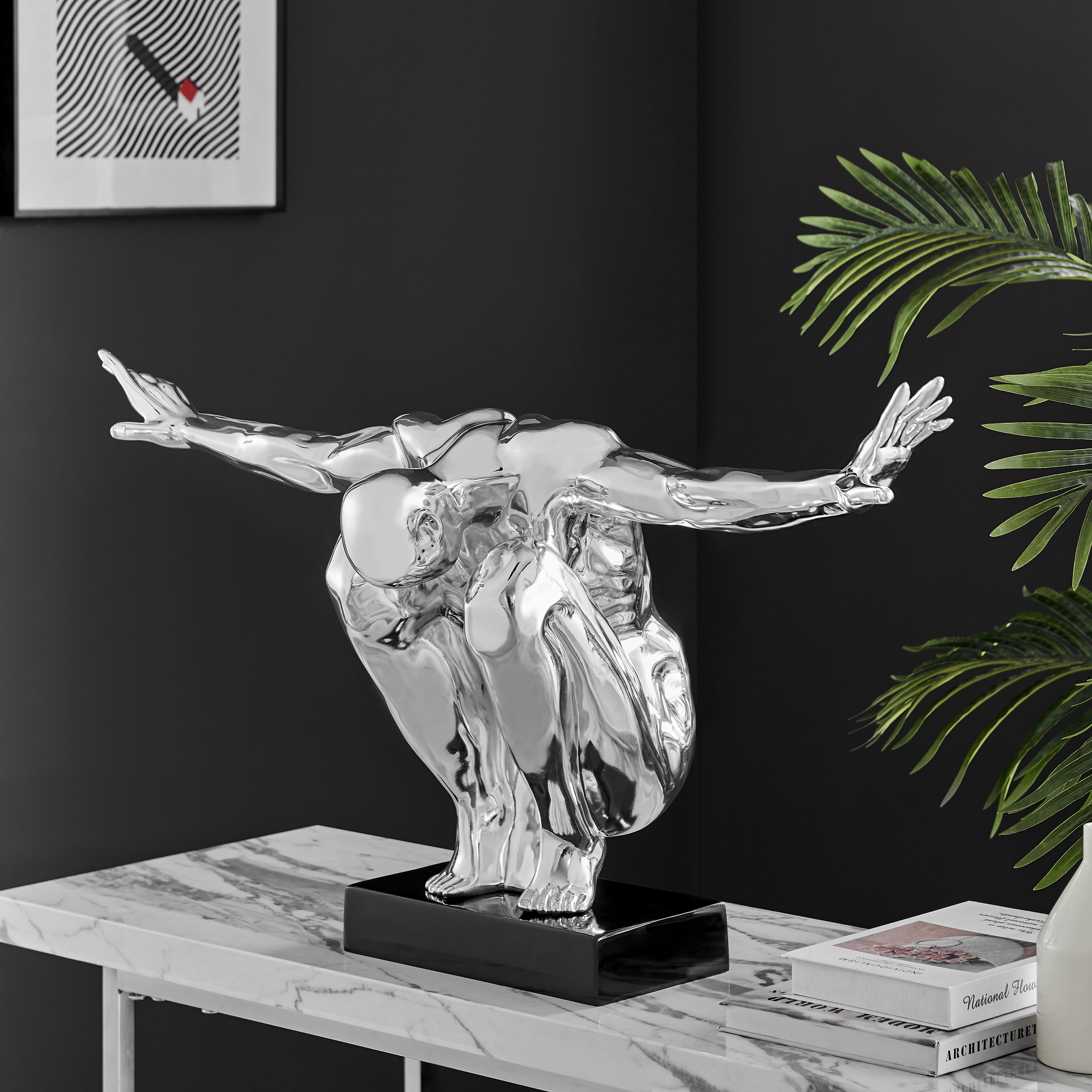 Orren Ellis Hanae Saluting Men Sculpture & Reviews | Wayfair